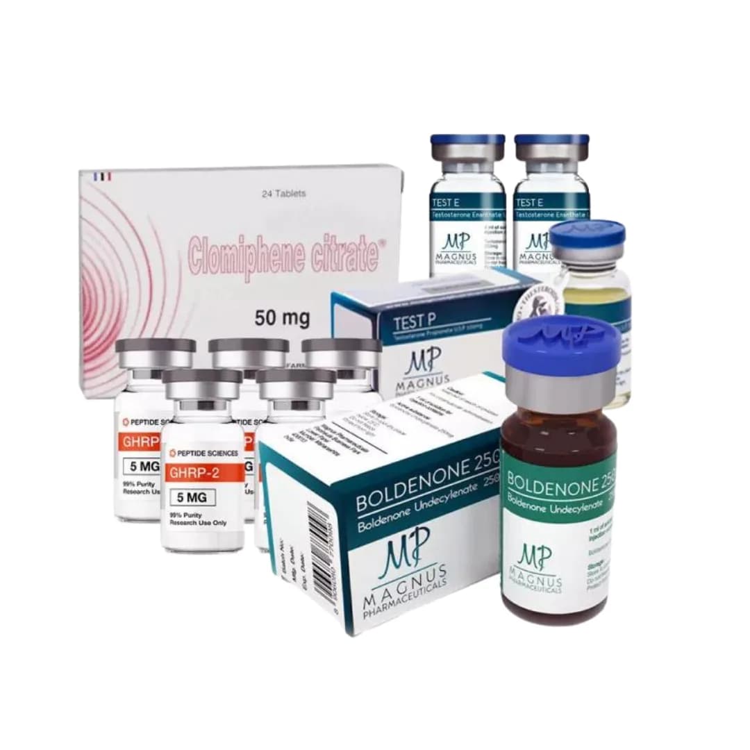 Cours de masse : expérimenté [II]. GHRP-2 ou GHRP-6 + énanthate de testostérone + boldénone + propionate de testostérone