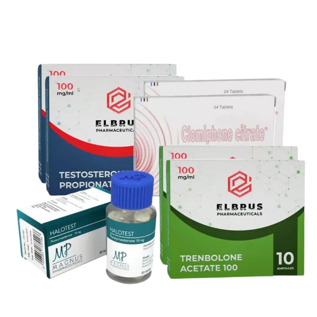 Cours de force : expérimenté [IV]. Propionate de testostérone + acétate de trenbolone + fluoxymestérone