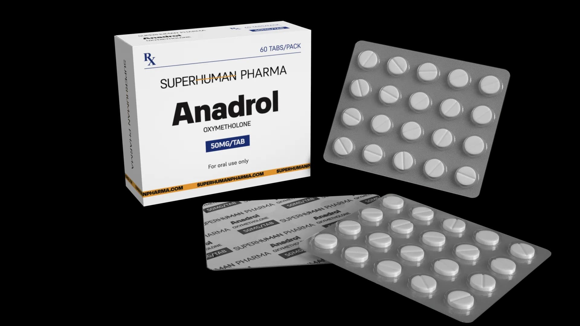 Anadrol 50 mg [60 comprimés] SuperHuman Pharma