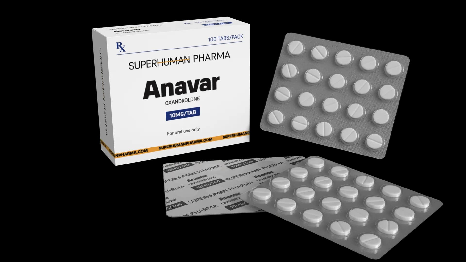 Anavar 10 mg [100 comprimés] SuperHuman Pharma
