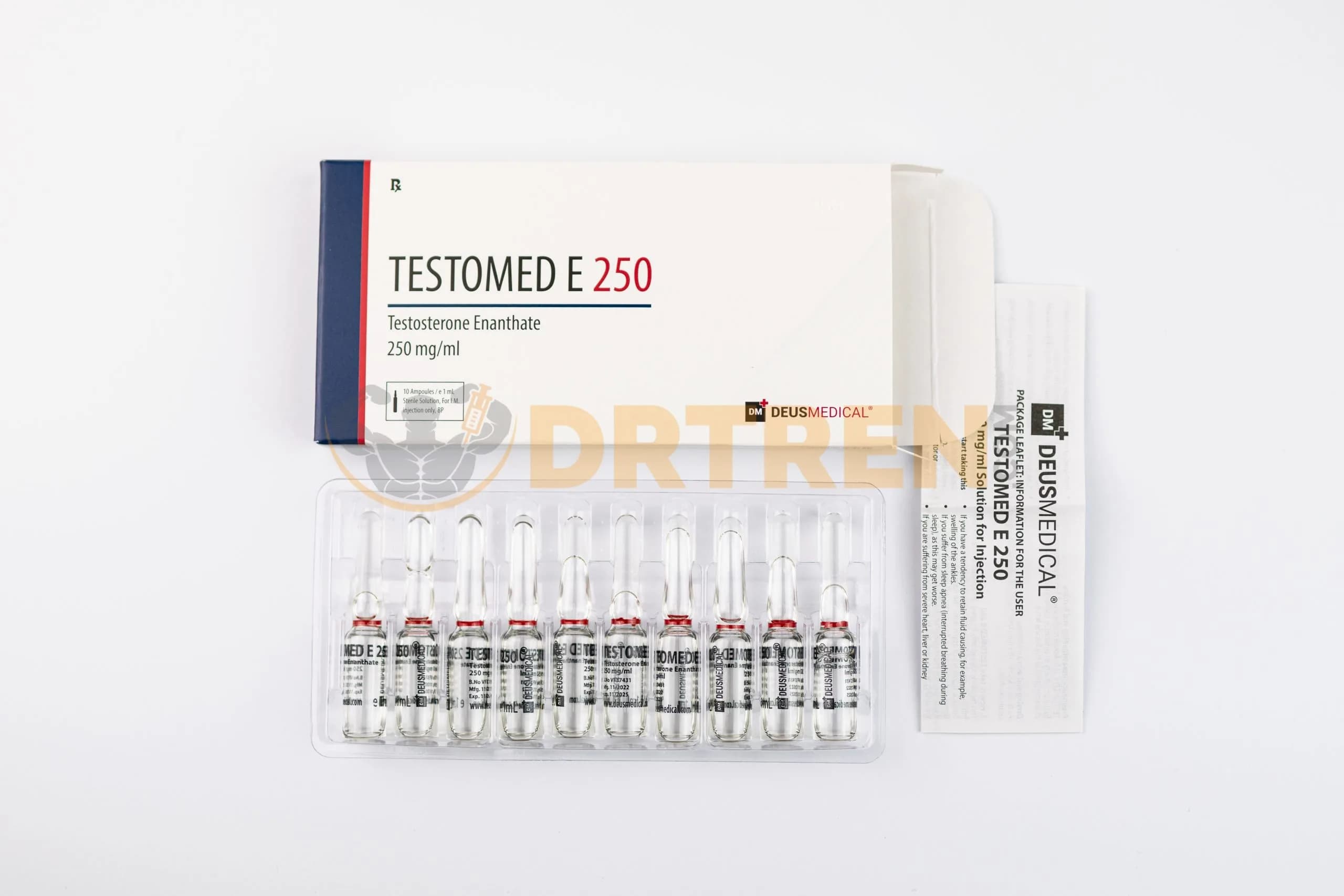 Testomed E 250 (Enanthate de Testostérone) Deus Medical 10ML [250MG/ML]