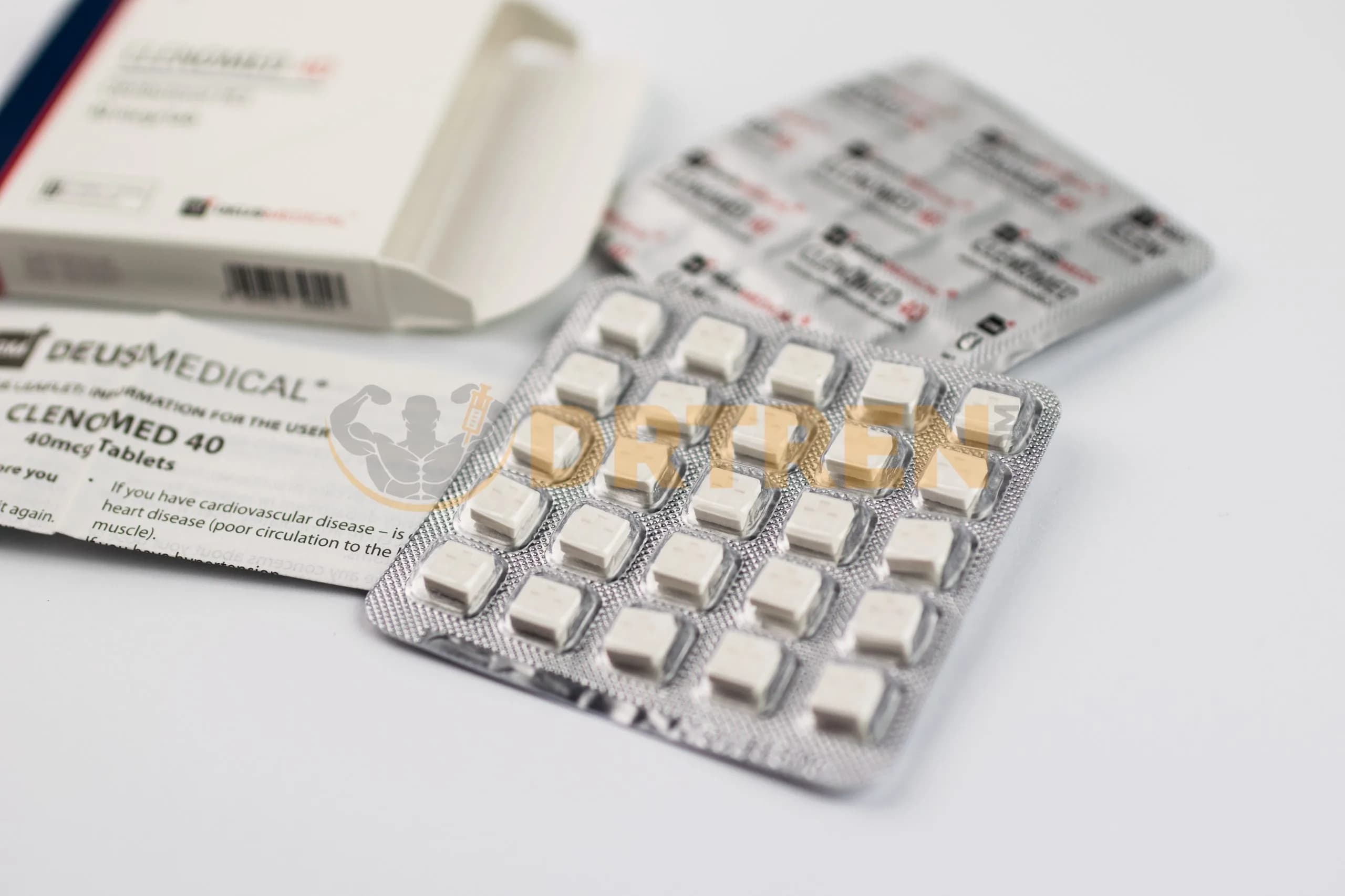 Clenomed 40 (Clenbuterol) 50 comprimés (40MCG/CO) Deus Medical — image 2