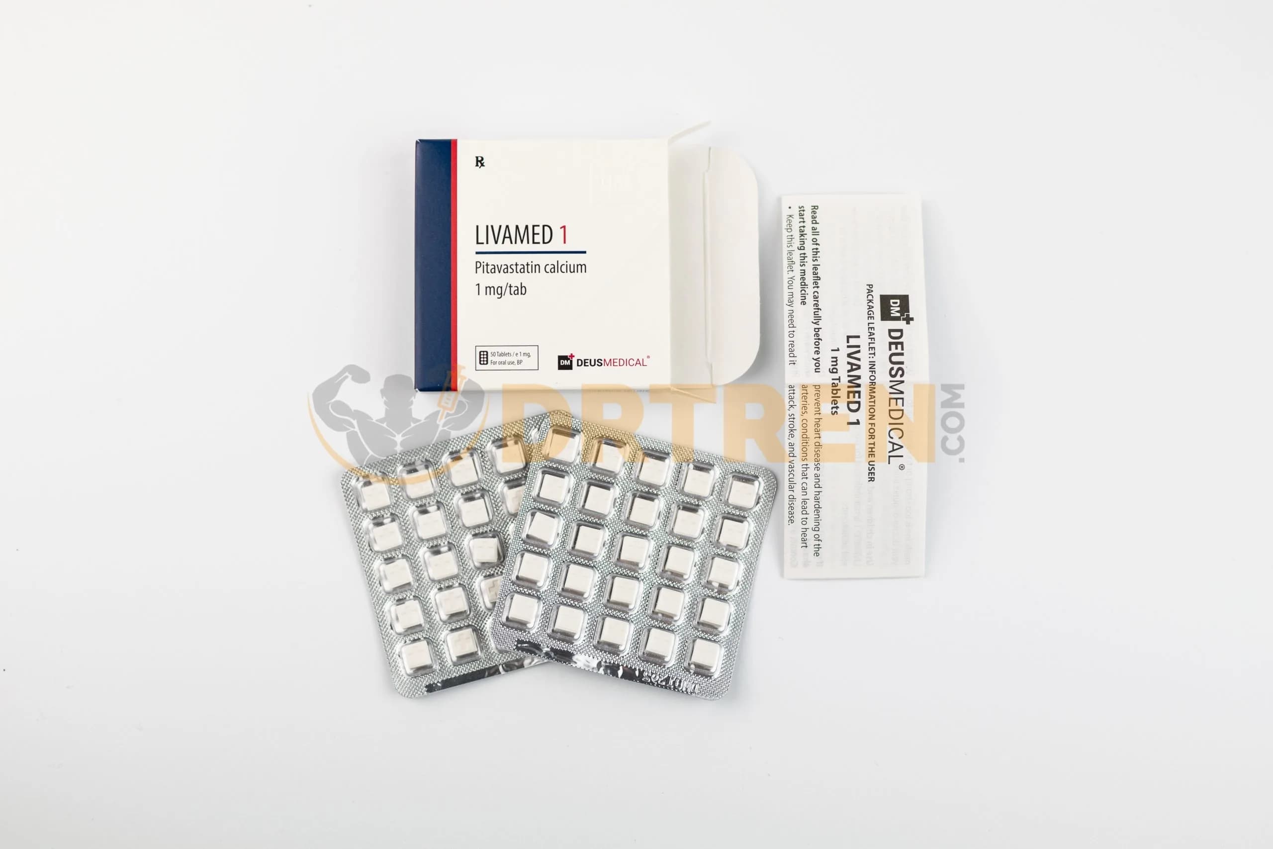 LIVAMED 1 (Pitavastatine Calcium) 1mg/tab Deus Medical
