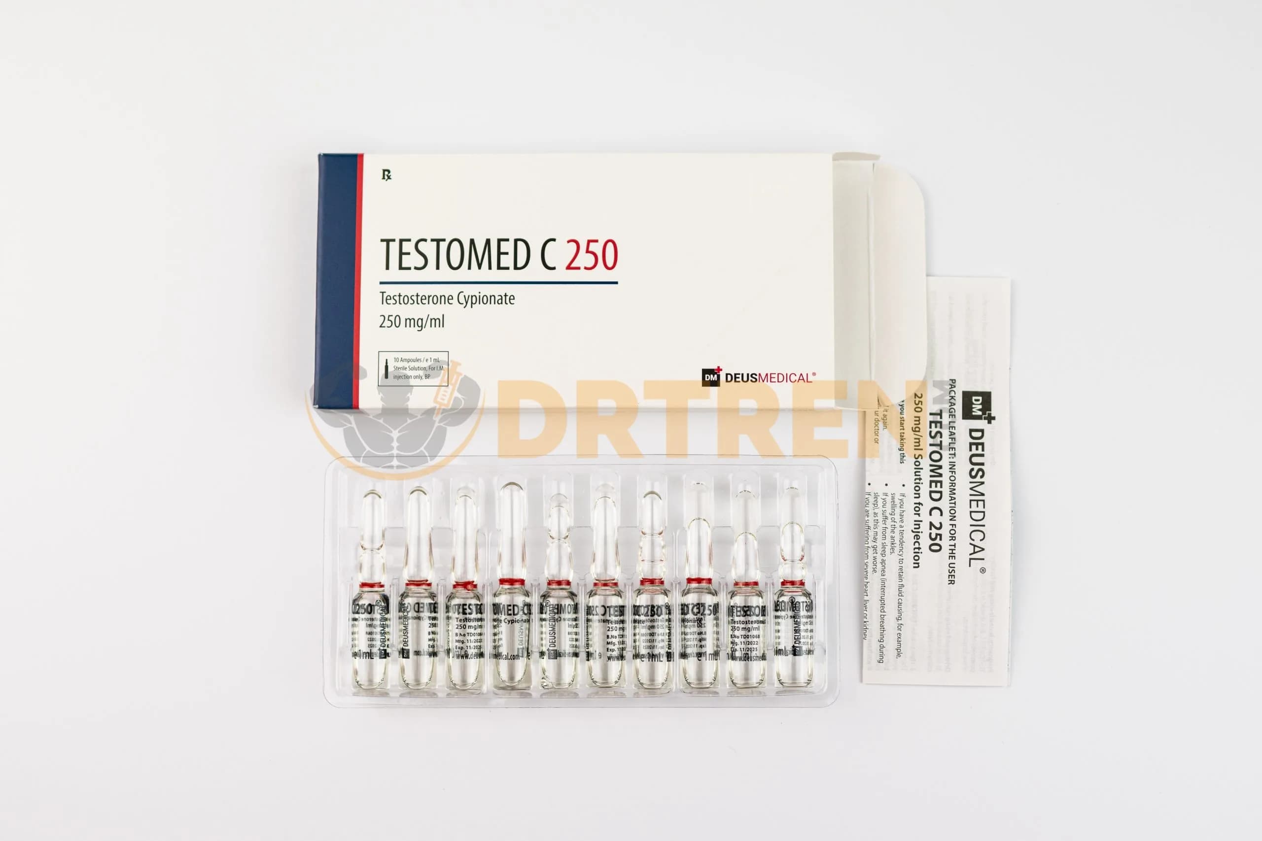 Testomed C 250 (Cypionate de Testostérone) Deus Medical 10ML [250MG/ML]