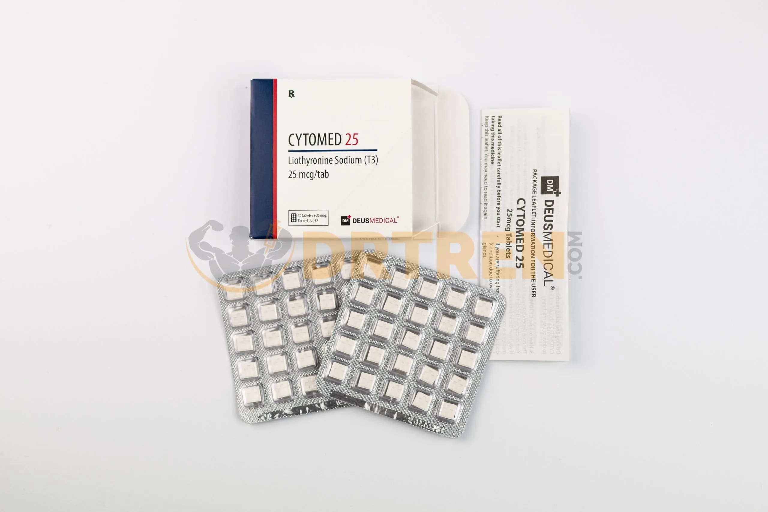Cytomed 25 (Lyothyronine Sodique (T3) 50 comprimés [25MCG/CO]) Deus Medical
