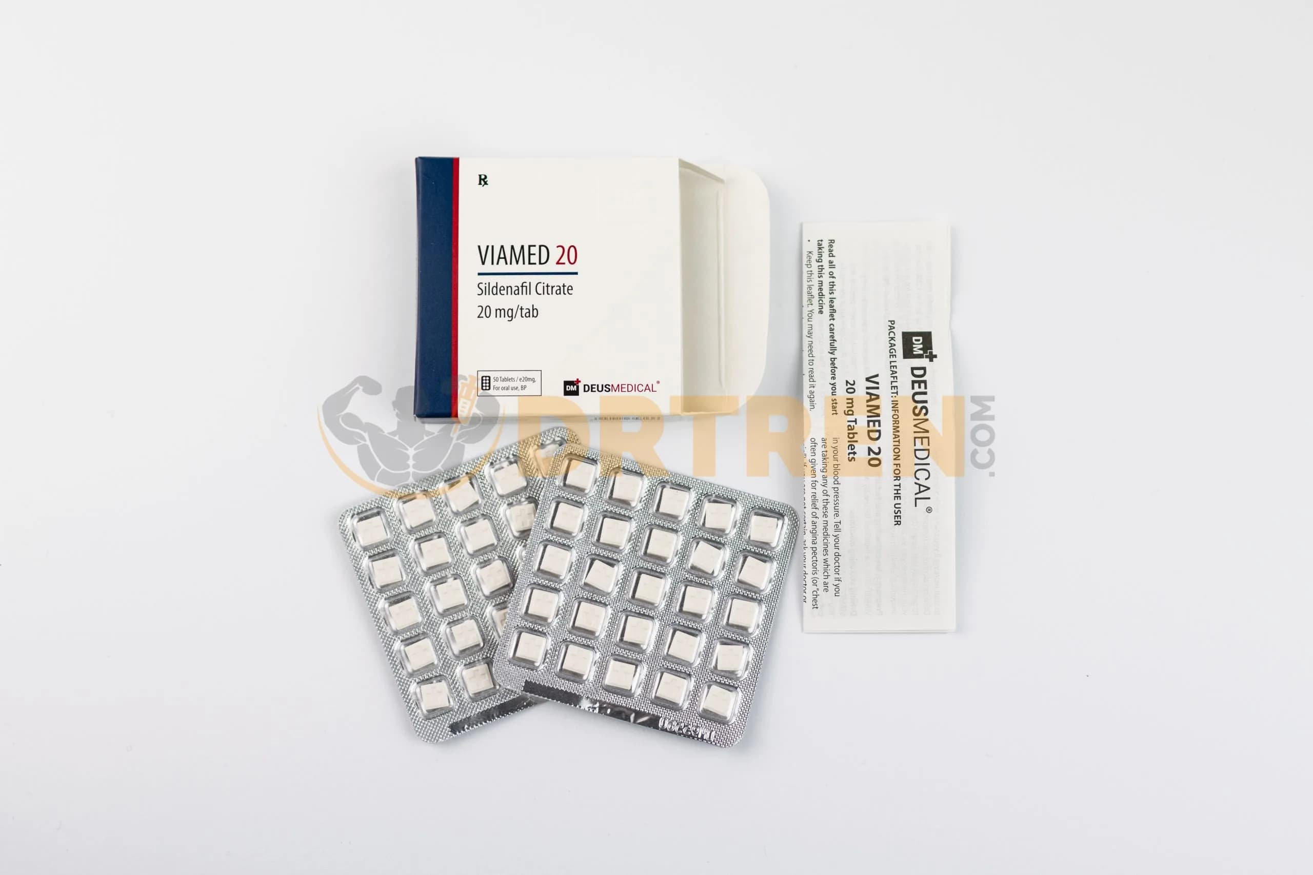 VIAMED 20 (CITRATE DE SILDENFAIL) DEUS MEDICAL 50x20mg