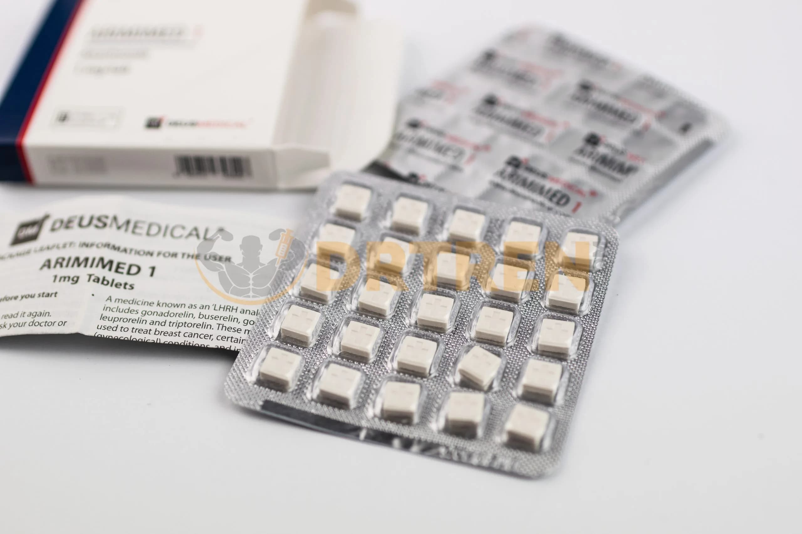 Arimimed 1 (Anastrozole, Arimidex) 50 comprimés de 1 MG Deus Medical — image 2