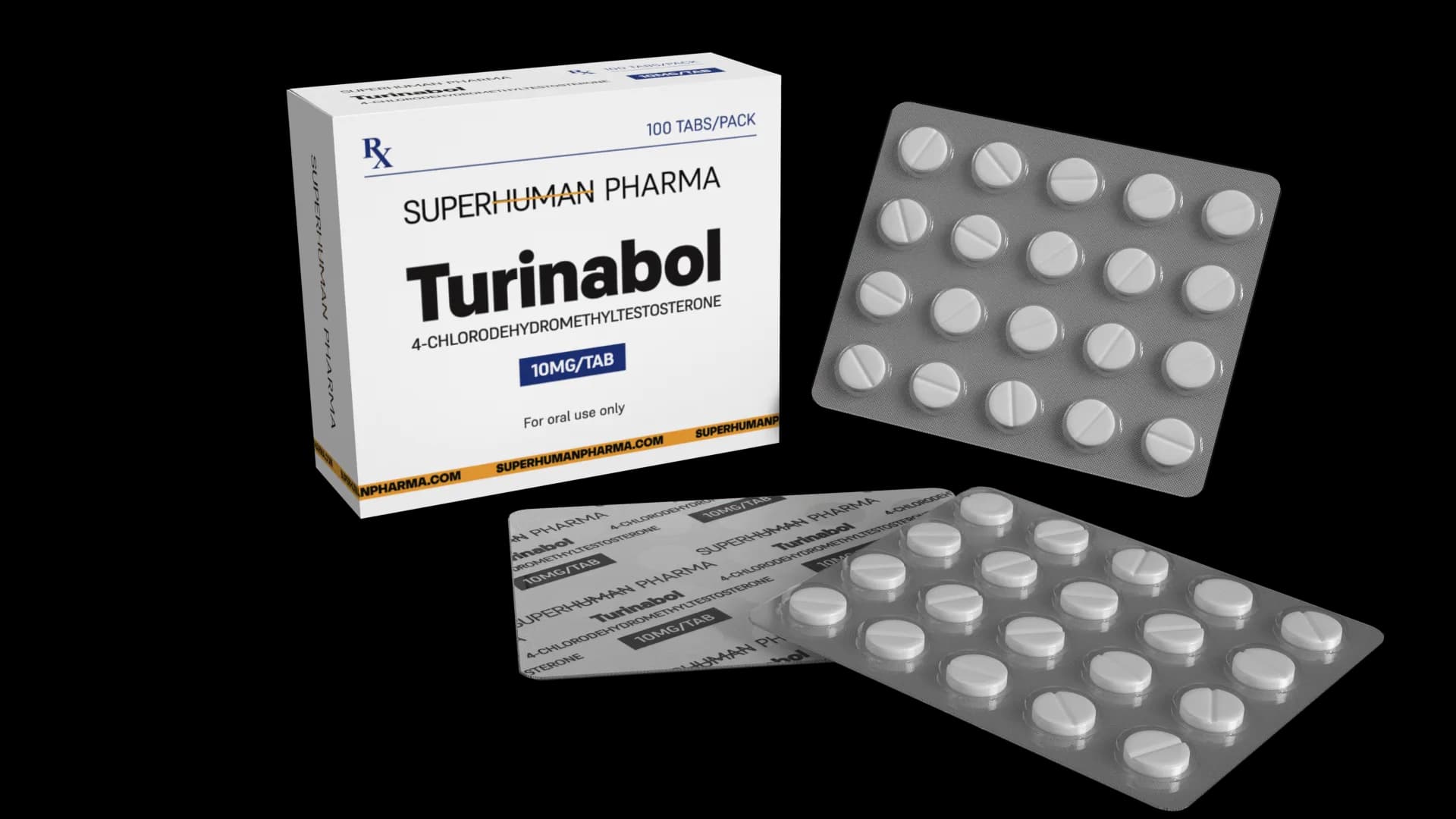 Turinabol 10 mg [100 comprimés] SuperHuman Pharma