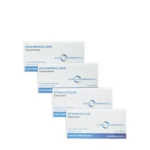 Driada Medical — Pack prise de masse sèche Euro Pharmacies – Anavar / Winstrol (6 semaines)