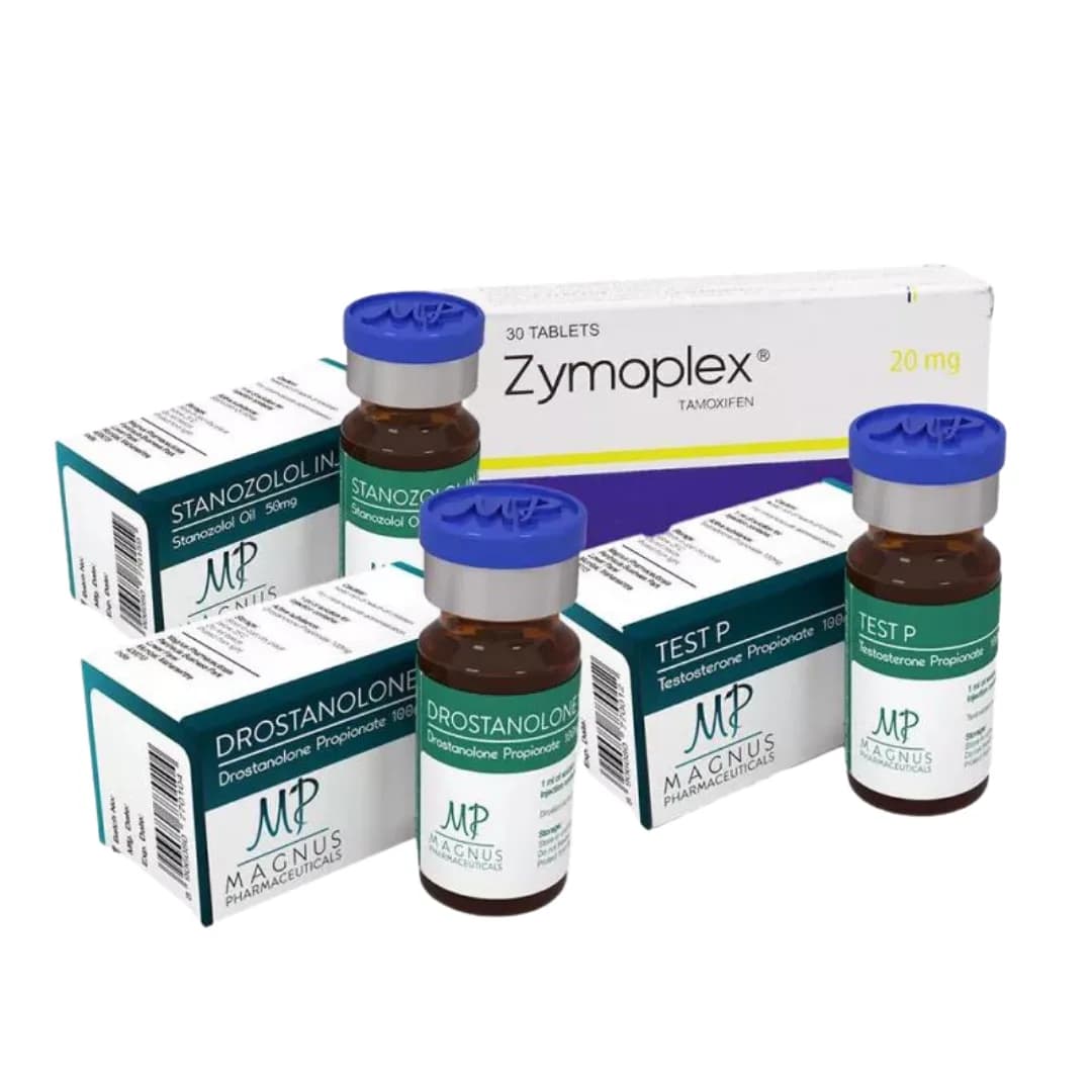 Cours classique pour augmenter la force et le soulagement. Testostérone + Winstrol + Masteron