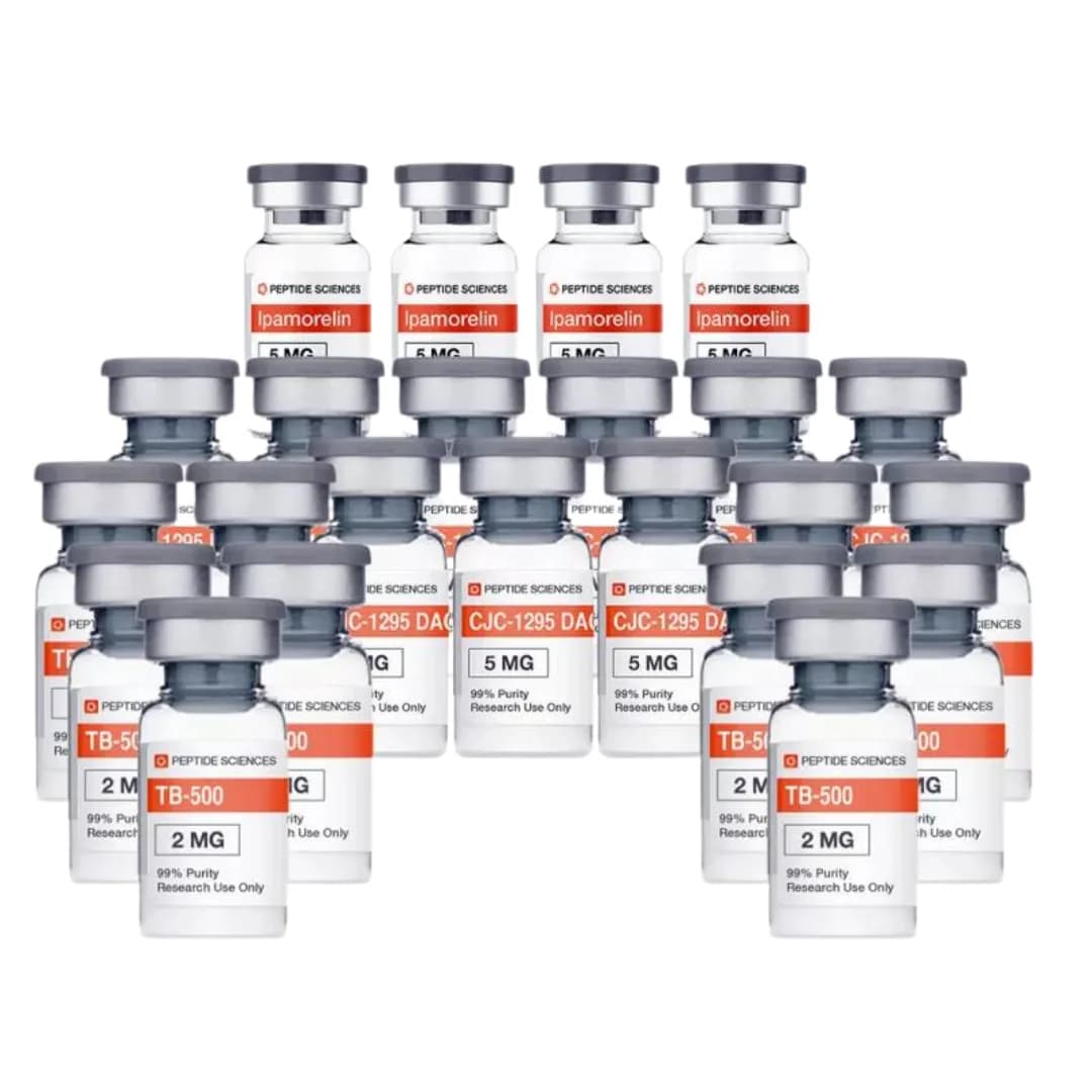 Cours de peptides : par traitement. TB-500 + CJC-1295 + Ipamorelin