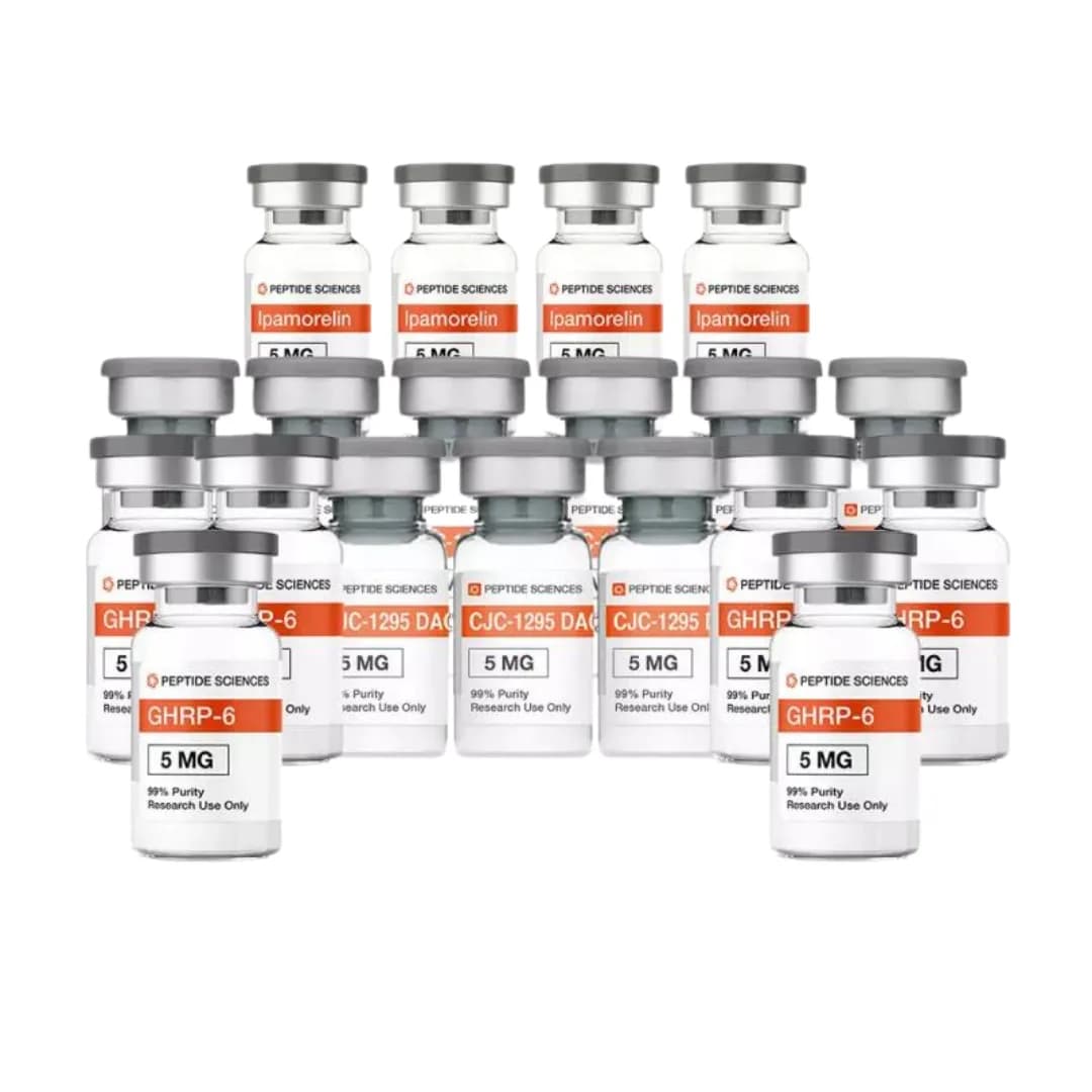 Cours de peptides : pour la force et la masse. GHRP-6 + CJC-1295 + Ipamorelin