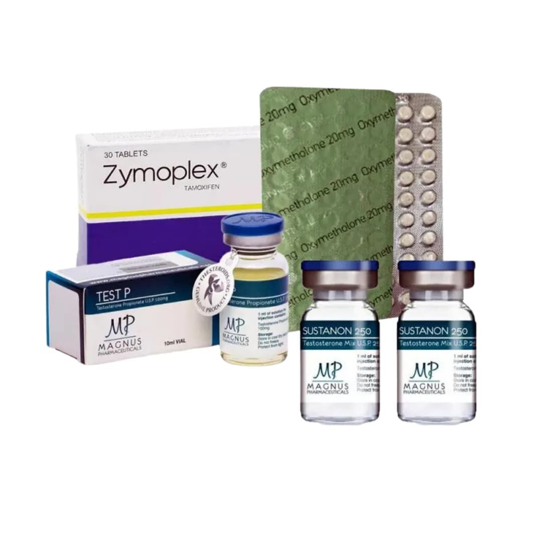 Cours pour débutants : pour la masse. Mélange de testostérone + anapolone + propionate de testostérone