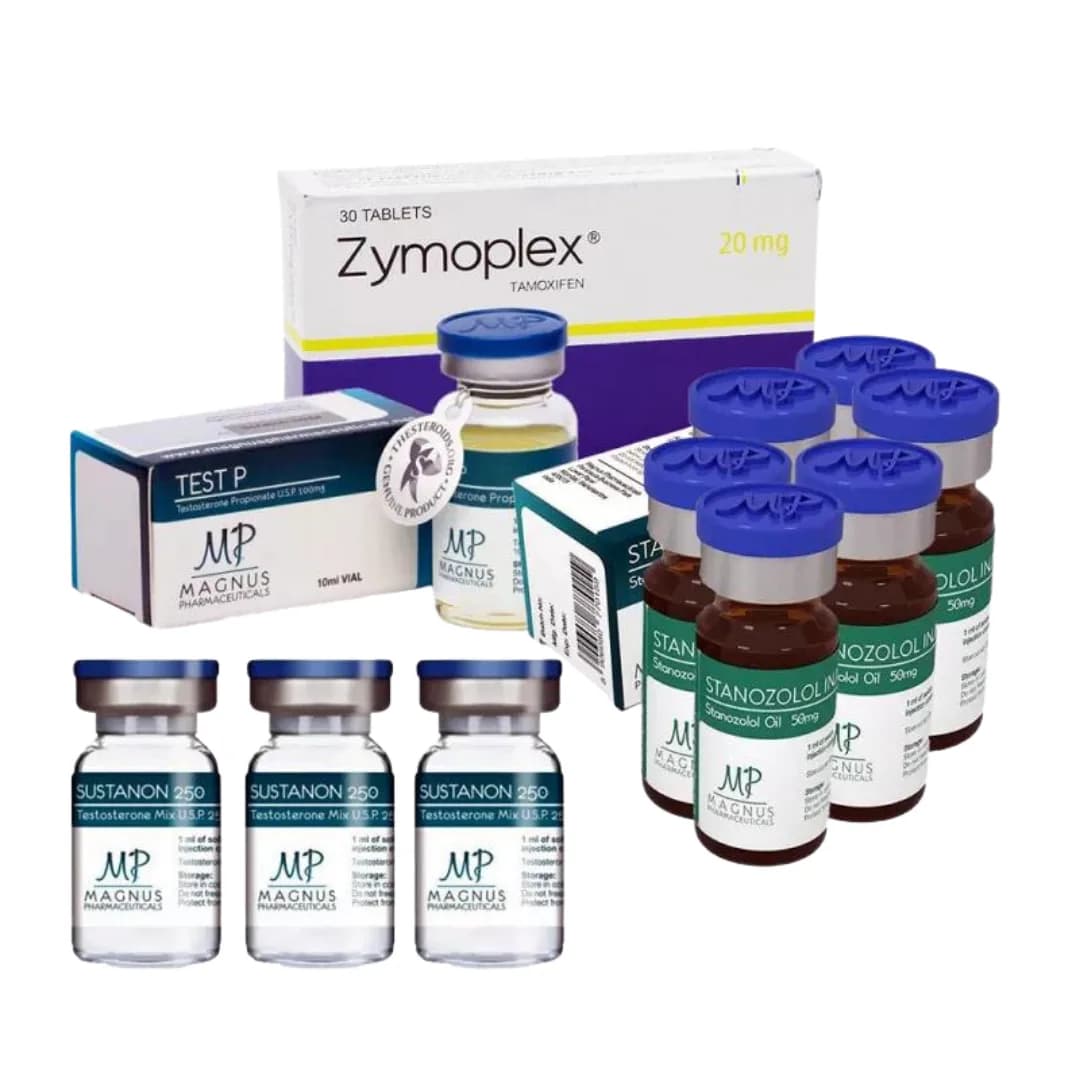 Cours de force : expérimenté. Mélange de testostérone + stanozolol (suspension) + propionate de testostérone