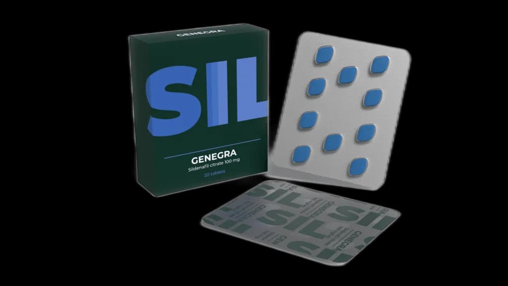 Genegra 20 mg (Viagra générique, Sildenafil) - 20 comprimés
