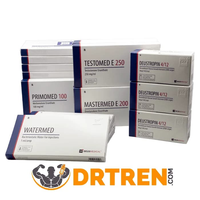 Traitement Primobolan + testostérone + hormone de croissance - Deus Medical