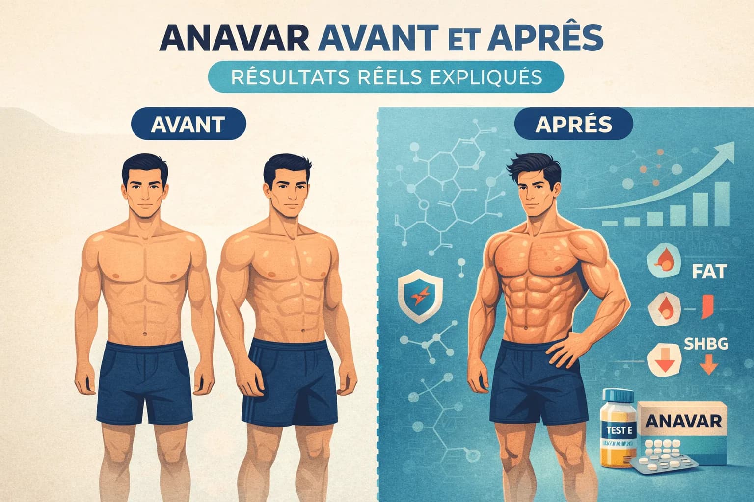 Anavar Avant et Après : Résultats Réels Expliqués
