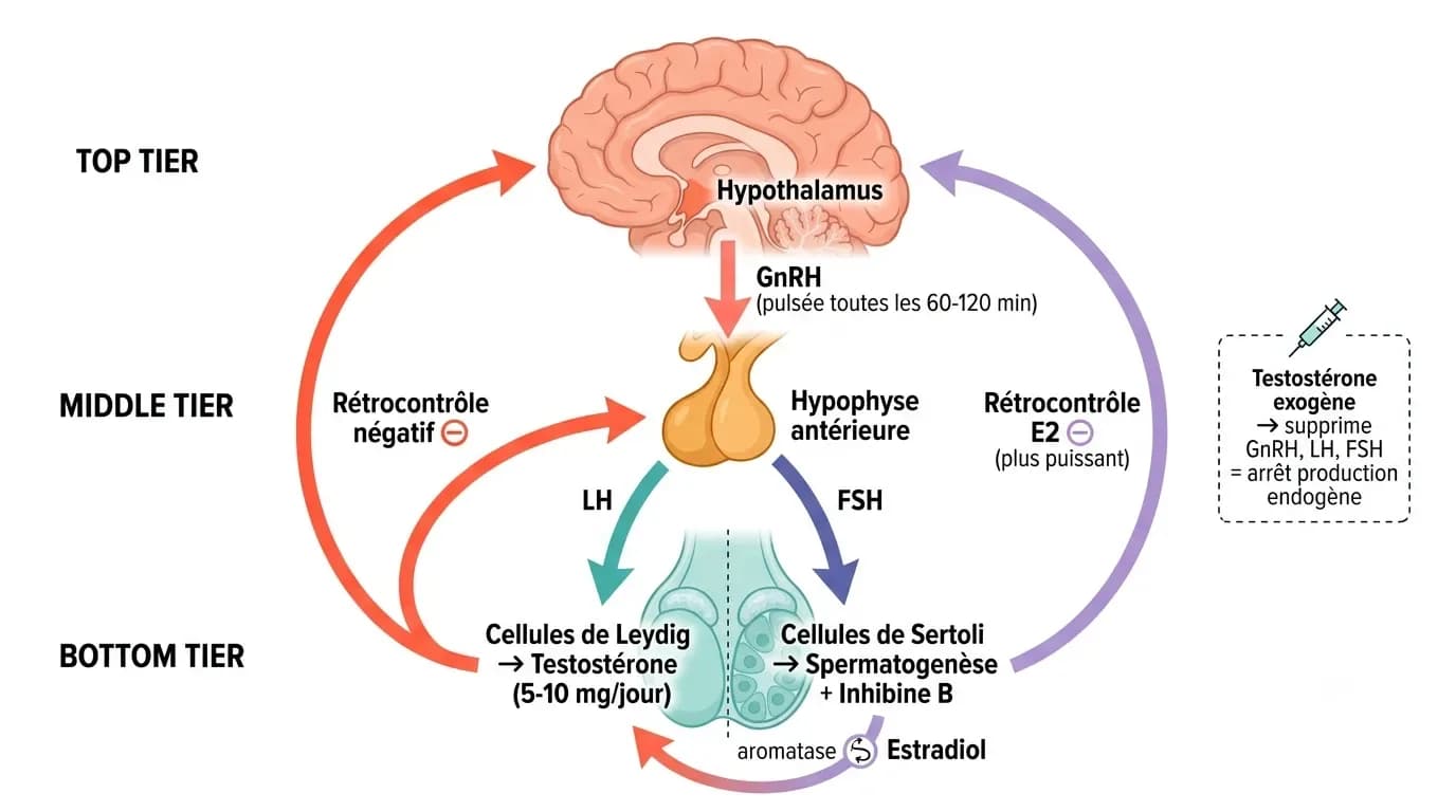 Testostérone 101 : tout comprendre — hormone, thérapie, cycles, esters
