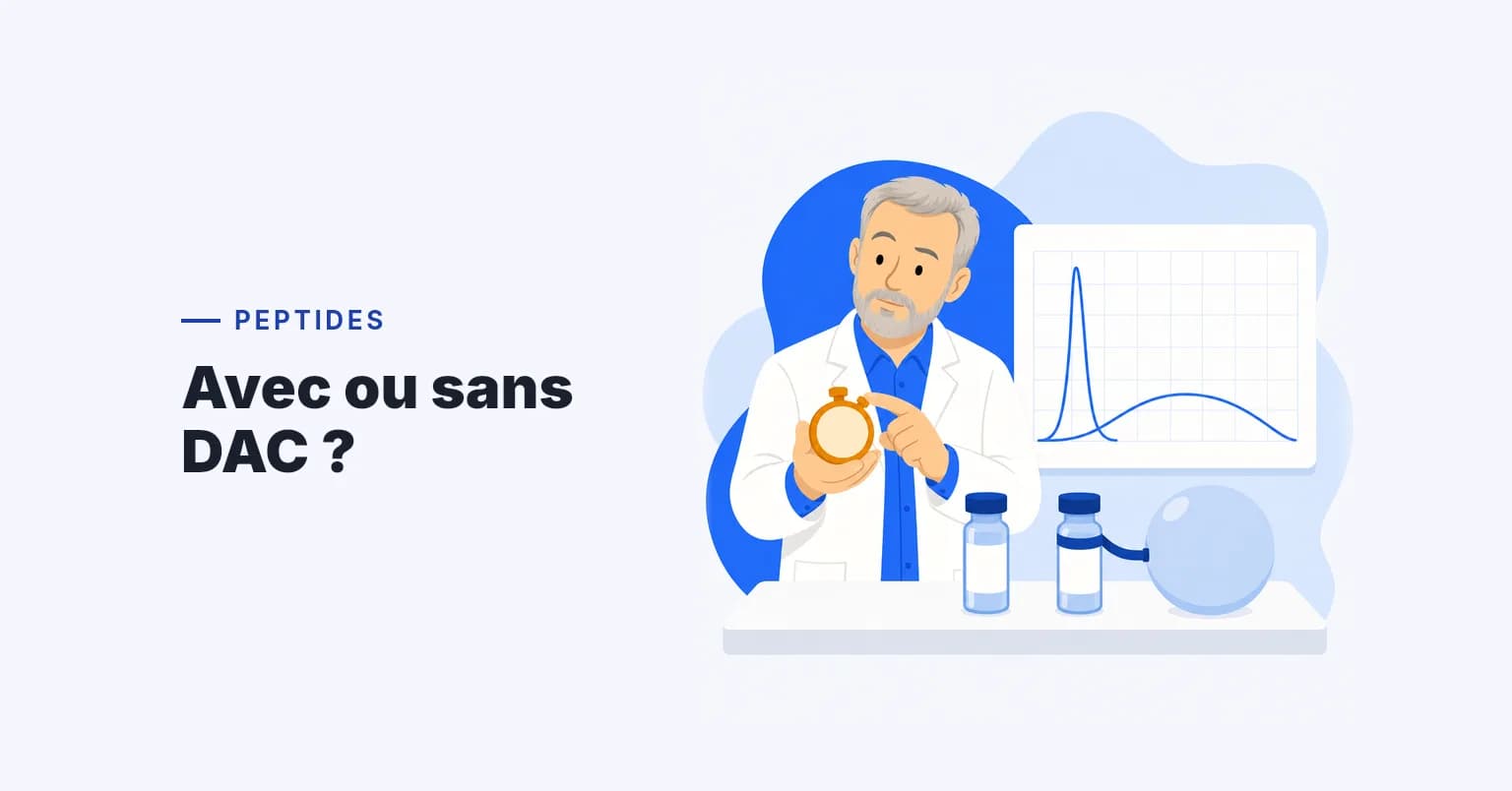 CJC-1295 : effets, DAC vs sans DAC