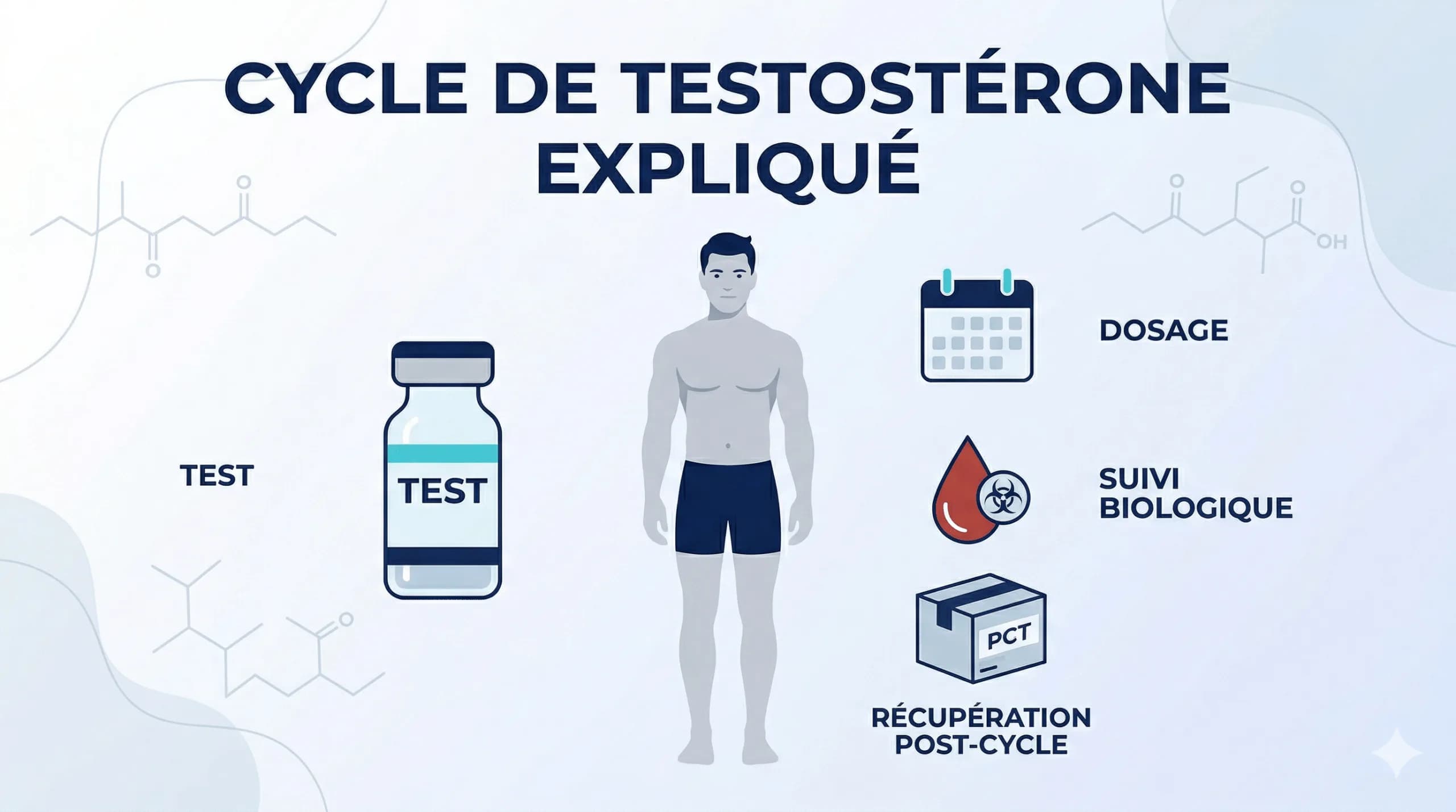 Cycle de Testostérone Expliqué : Dosages, Effets, Risques et Thérapie Post-Cycle