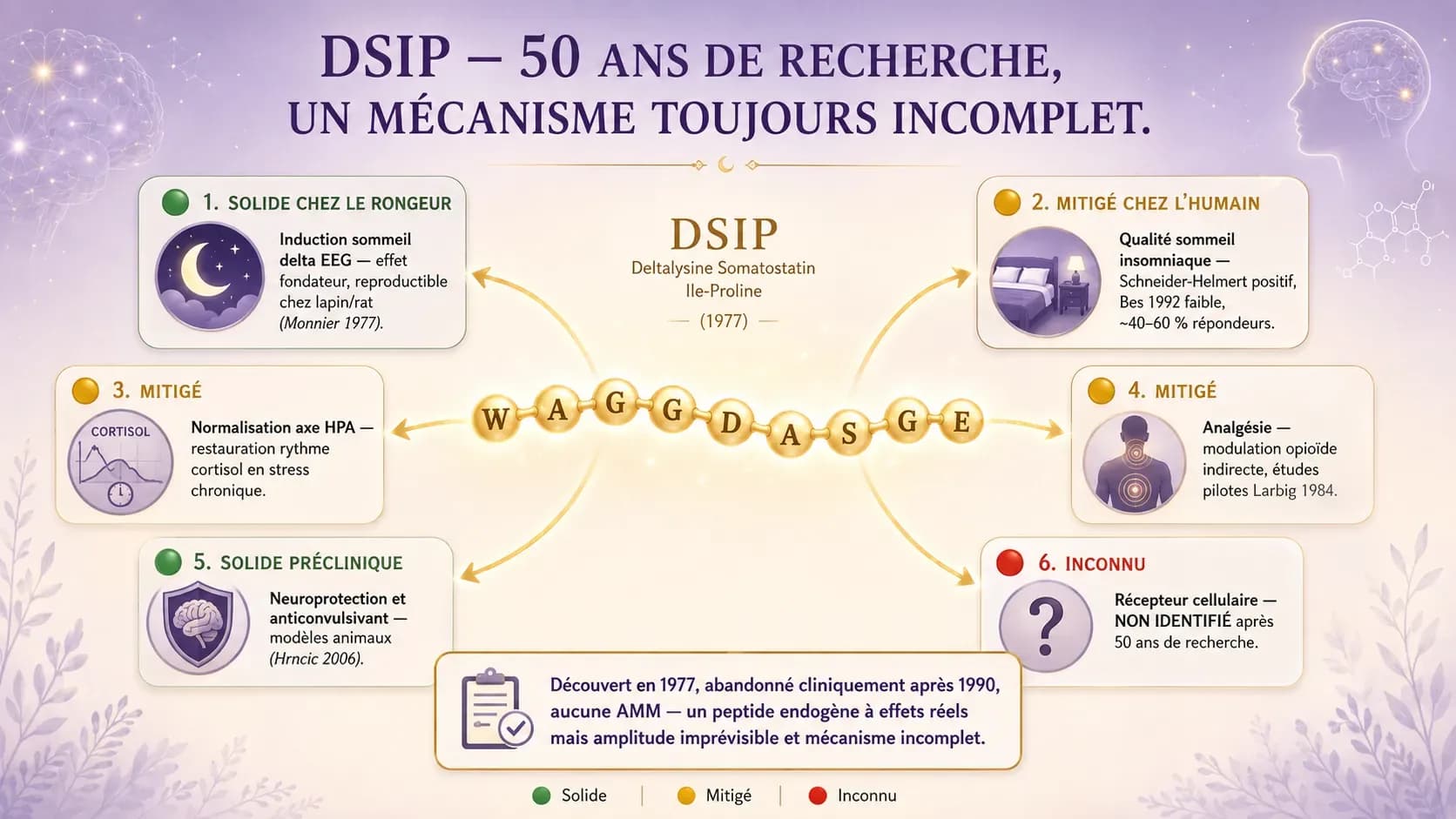 DSIP (Delta Sleep-Inducing Peptide) : ce que dit vraiment la recherche