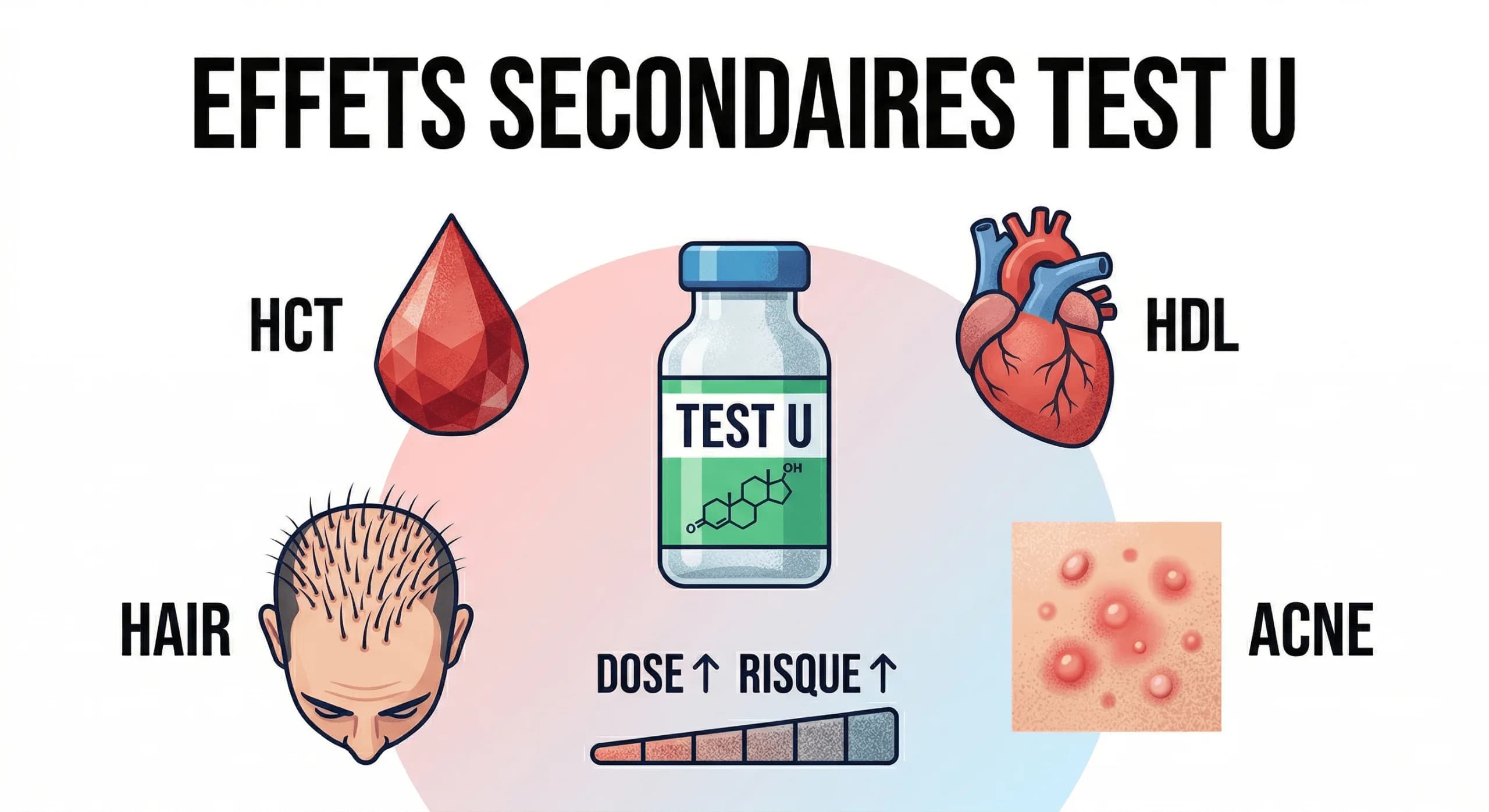 Effets secondaires de l’undécanoate de testostérone : guide des risques et de la sécurité