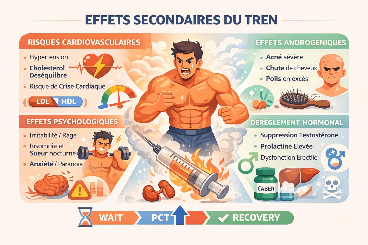 Effets Secondaires du Trenbolone : Guide Basé sur des Données Scientifiques