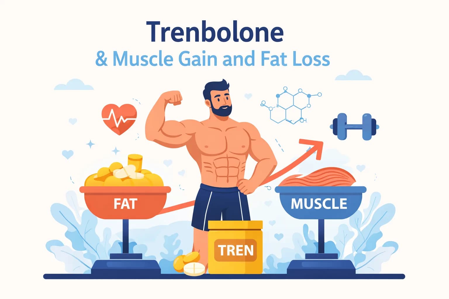 Trenbolone : Effets sur la Prise de Muscle et la Perte de Graisse