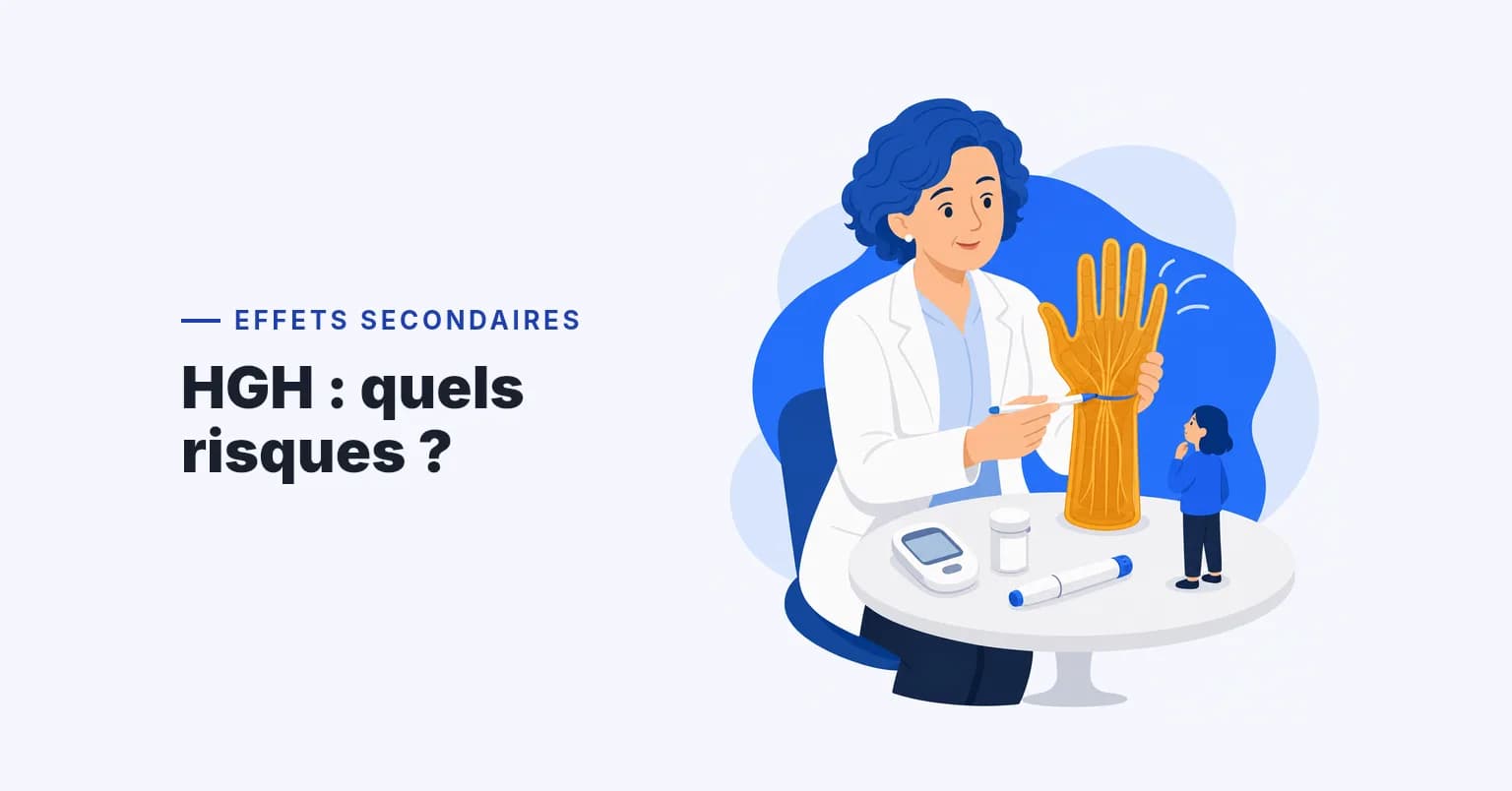 Effets secondaires de l'HGH (hormone de croissance humaine) : Syndrome du canal carpien, résistance à l'insuline et sécurité