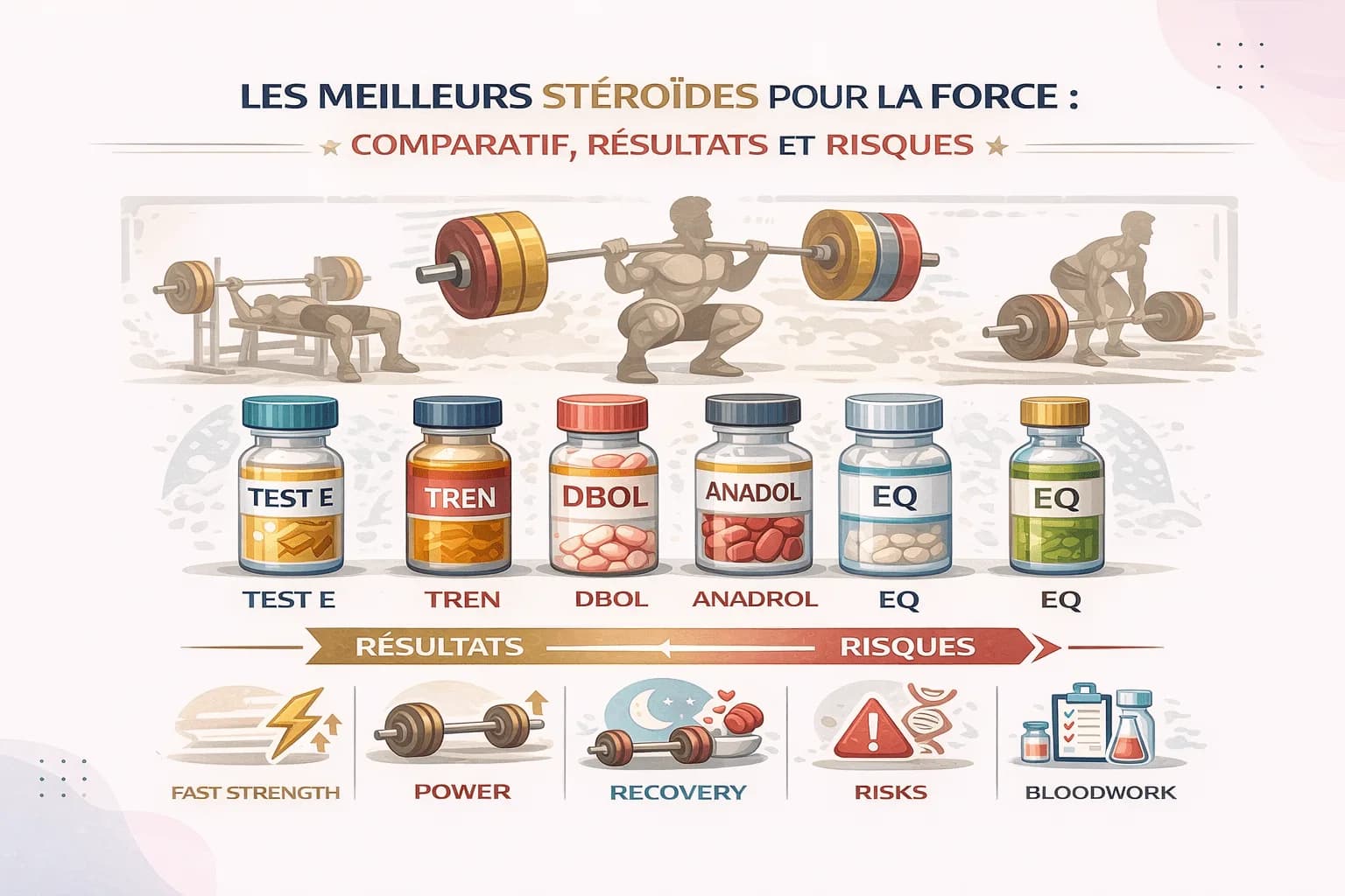 Les Meilleurs Stéroïdes pour la Force : Comparatif, Résultats et Risques
