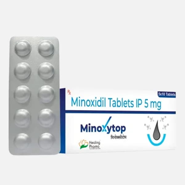 Minoxytop 5 mg (Comprimés de Minoxidil IP)