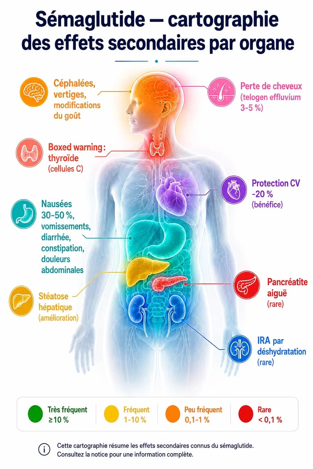 Sémaglutide (Ozempic, Wegovy) : effets secondaires et gestion — guide complet
