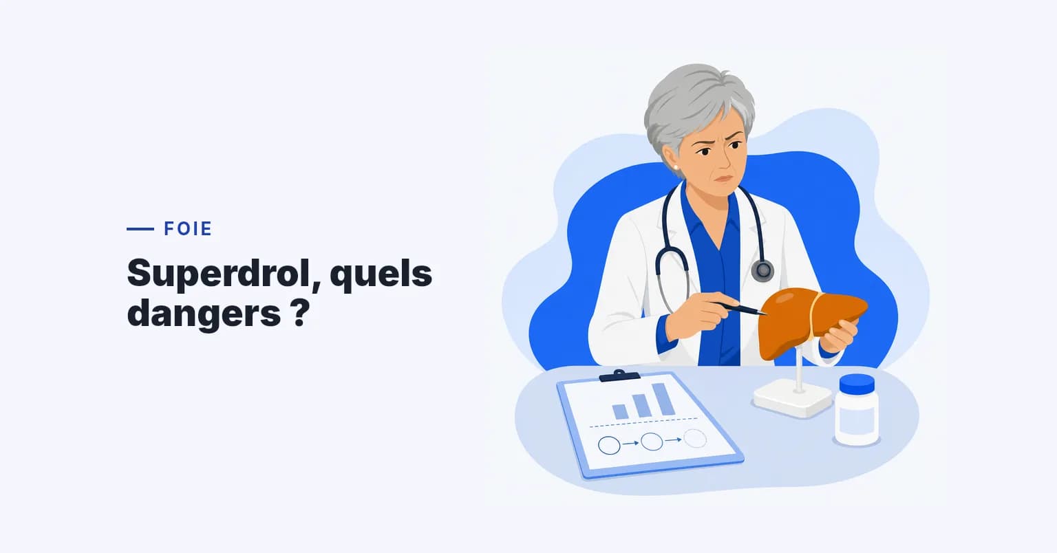 Effets secondaires du Superdrol : Toxicité hépatique, Suppression hormonale et Risques