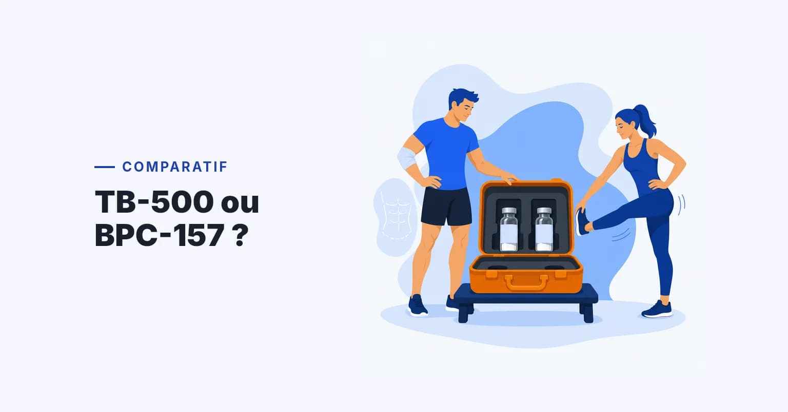 TB-500 vs BPC-157 — comparatif récupération