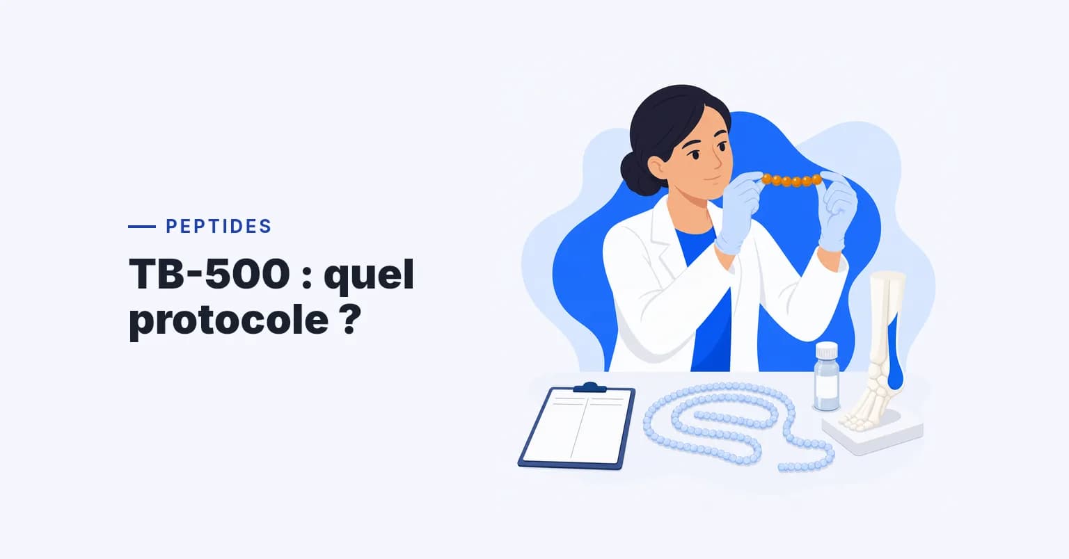 TB-500 (thymosine bêta-4) : effets, dosage, protocoles de récupération