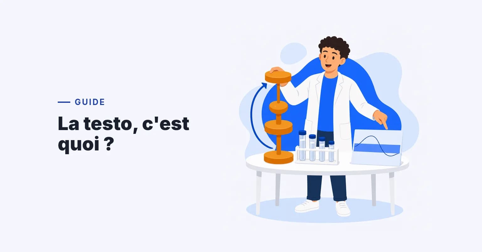 Testostérone 101 : tout comprendre — hormone, thérapie, cycles, esters