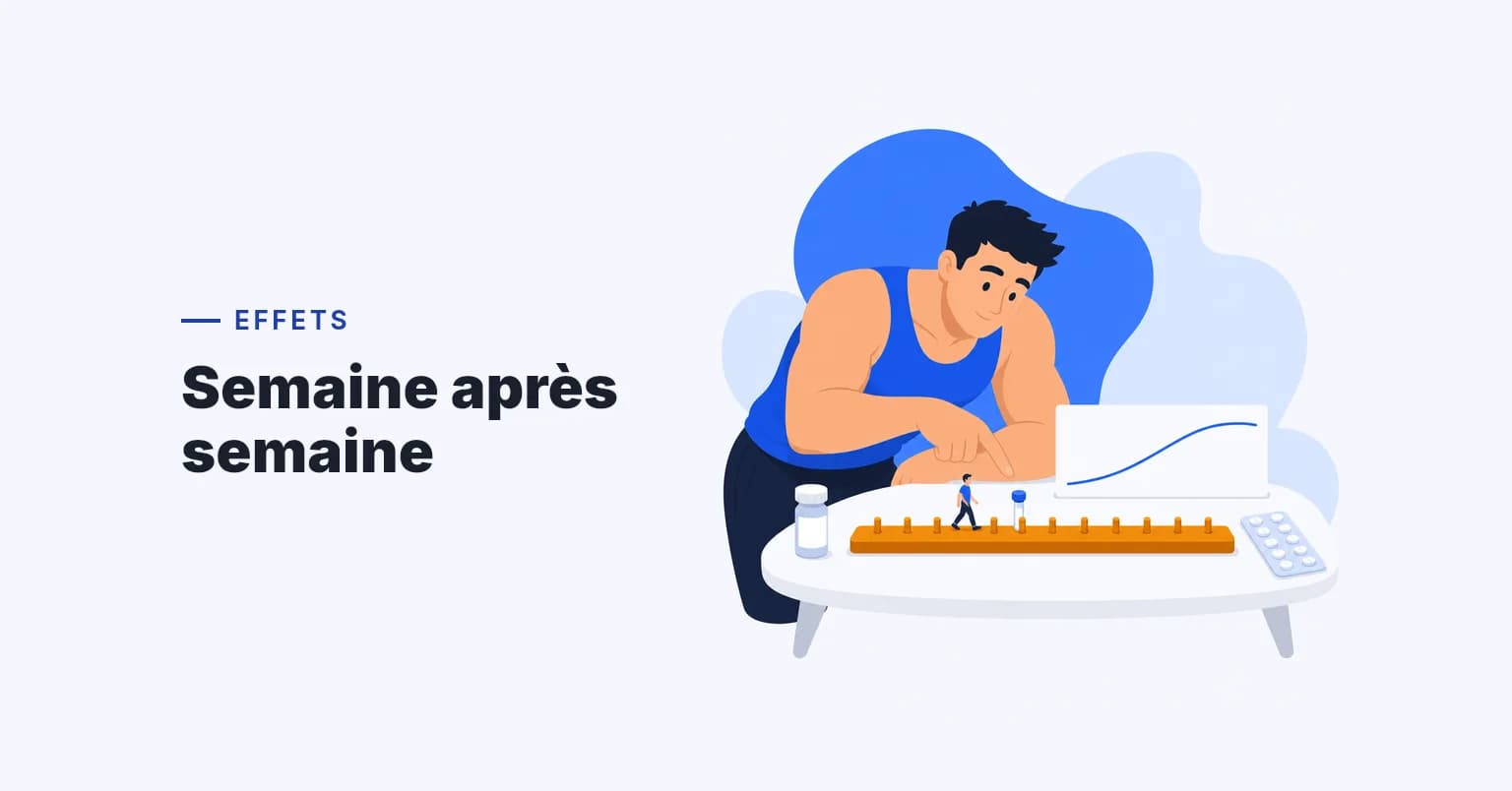 Changements Semaine par Semaine lors d’un Cycle de Testostérone : À Quoi S’Attendre du Jour 1 au Pic