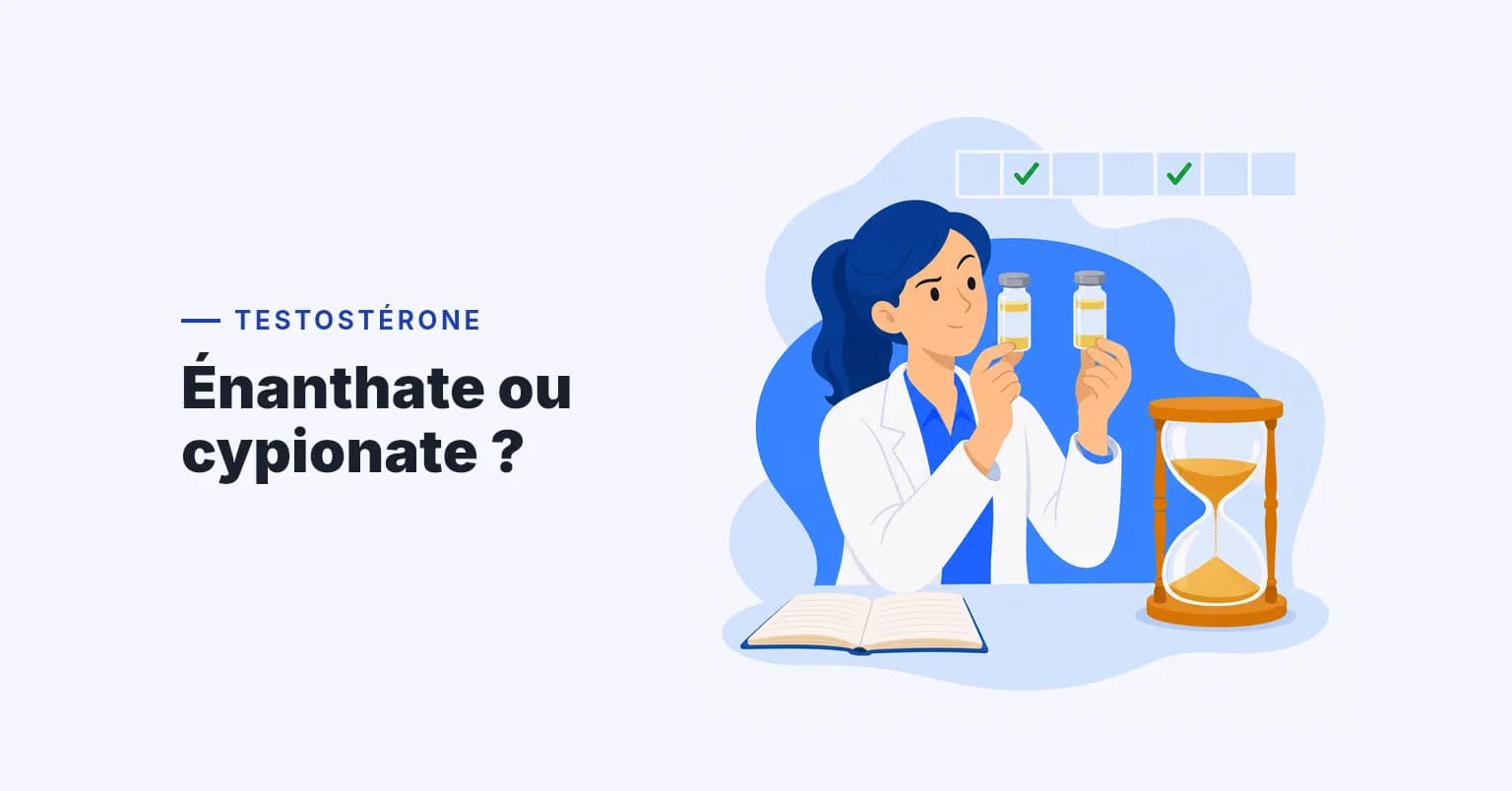 Testostérone énanthate vs cypionate — comparatif