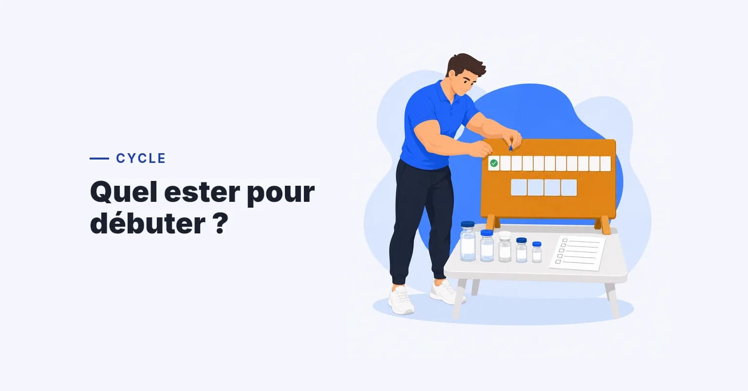 Cycles de testostérone : esters, dosage et stacks pour débutants
