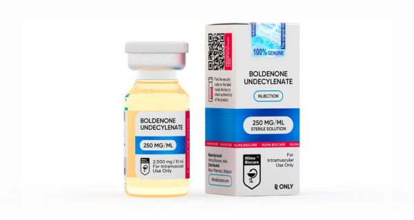 Flacon de 10 ml de boldénone undécylénate dosé à 250 mg/ml de Hilma Biocare