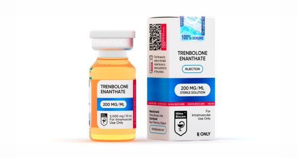 Flacon de 10 ml d'enanthate de trenbolone dosé à 200 mg/ml de Hilma Biocare