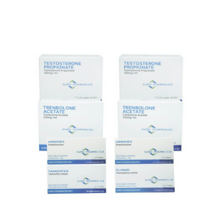 Pack Prise de Masse sèche Euro Pharmacies – Testostérone Propionate/Trenbolone Acetate (6 Semaines)