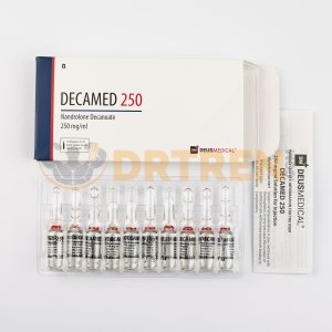 Decamed 250 (Nandrolone Decanoate) 10ML [250MG/ML] de Deus Medical, stéroïde injectable pour la croissance musculaire et la récupération