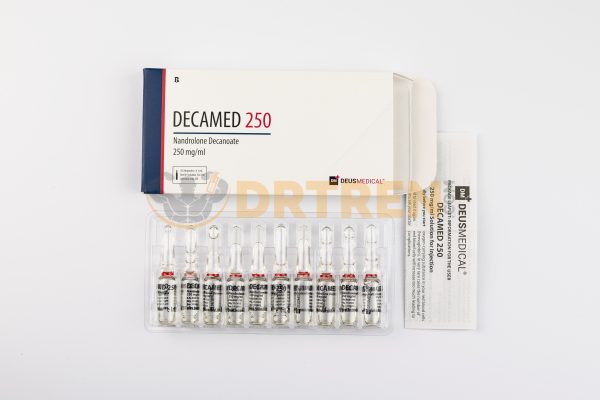 Decamed 250 (Nandrolone Decanoate) 10ML [250MG/ML] de Deus Medical, stéroïde injectable pour la croissance musculaire et la récupération