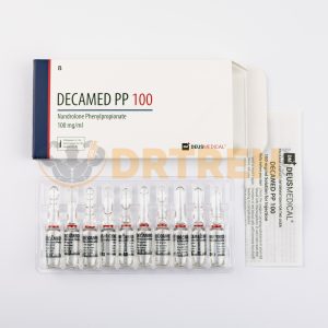 Decamed PP 100 (Nandrolone Phenylpropionate) 10ML [250MG/ML] de Deus Medical, stéroïde injectable à action rapide pour le gain musculaire et la performance