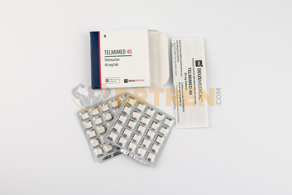 TELMIMED 40 (Telmisartan) de Deus Medical, un médicament antihypertenseur utilisé pour traiter l'hypertension artérielle et réduire le risque d'accident vasculaire cérébral