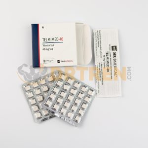 TELMIMED 40 (Telmisartan) de Deus Medical, un médicament antihypertenseur utilisé pour traiter l'hypertension artérielle et réduire le risque d'accident vasculaire cérébral