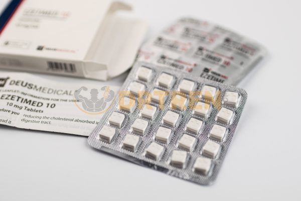 EZETIMED 10 (Ézétimibe) 10mg/comprimé de Deus Medical, un médicament utilisé pour diminuer l'absorption du cholestérol et améliorer la gestion des taux de cholestérol.