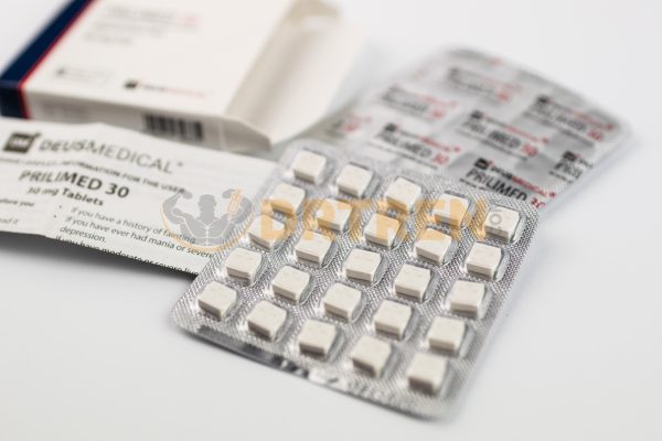 Prilimed 30mg (Dapoxétine HCL) Deus Medical, un inhibiteur sélectif de la recapture de la sérotonine (ISRS) utilisé pour traiter l'éjaculation précoce chez les hommes