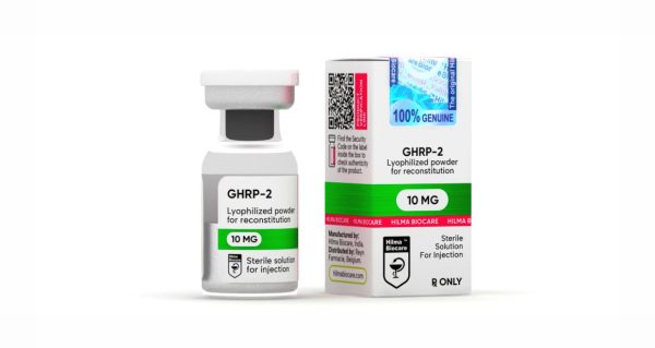 Flacon de GHRP-62Hilma Biocare contenant 10 milligrammes (mg)